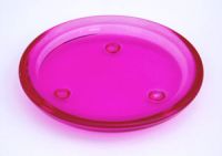 Kerzenteller "Glas - rosa",&nbsp;