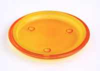 Kerzenteller "Glas - orange",&nbsp;