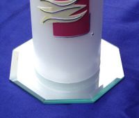 Edler Kerzenteller "Spiegelglas",&nbsp;
